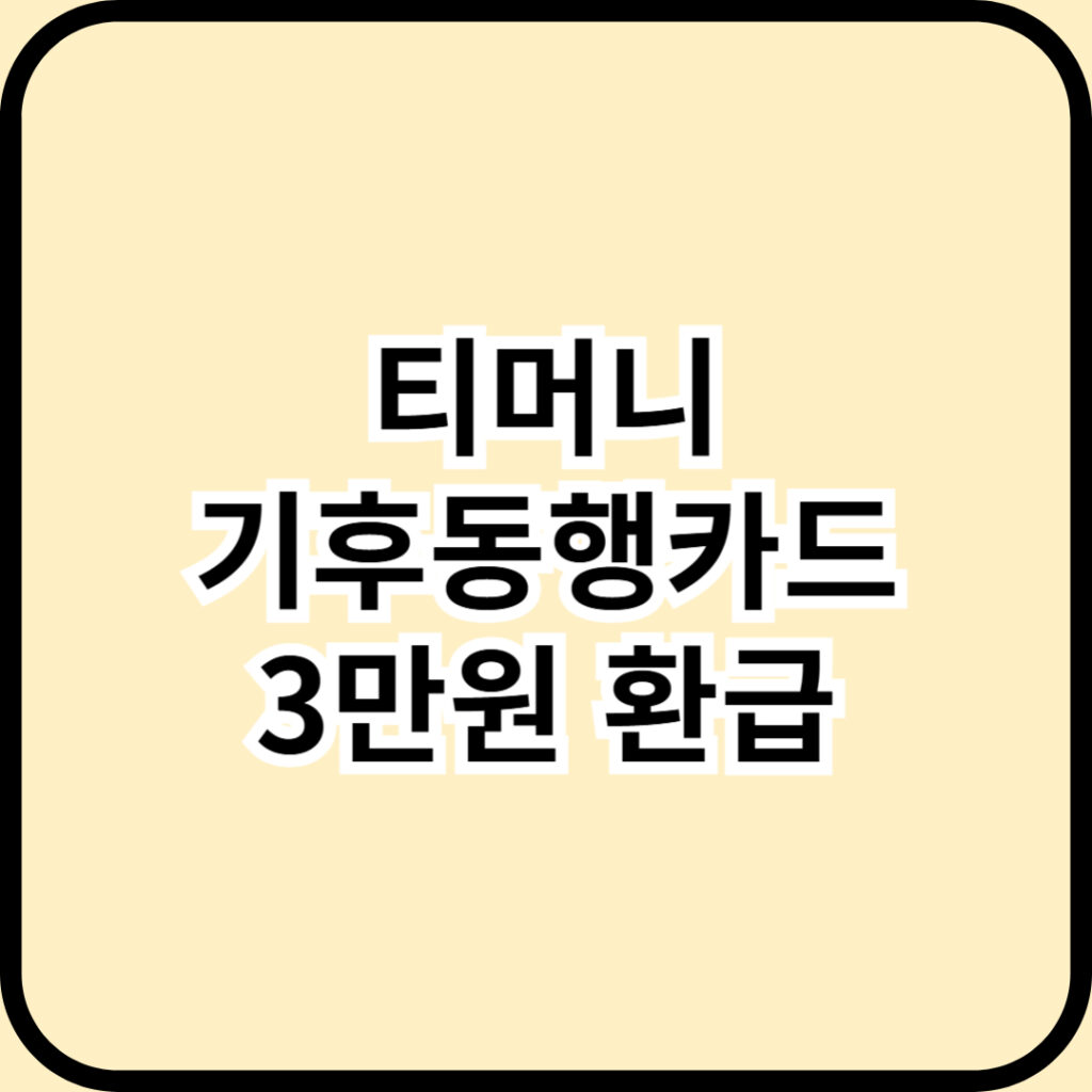 기후동행카드 3만원 환급! 4월부터 3개월간 역대급 혜택 총정리